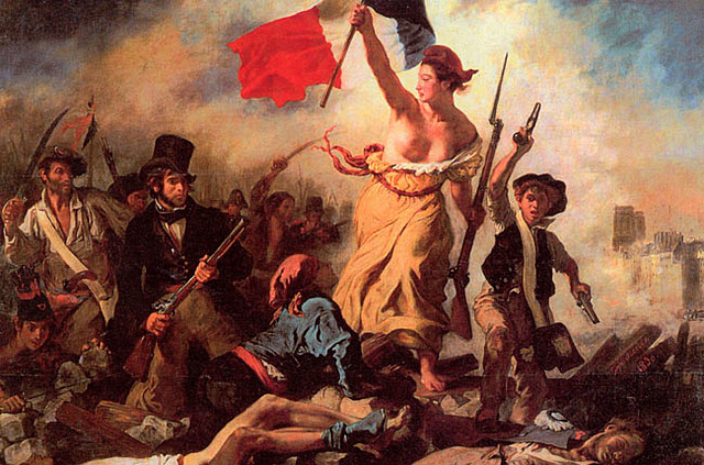 La Libertà che guida il popolo, Delacroix