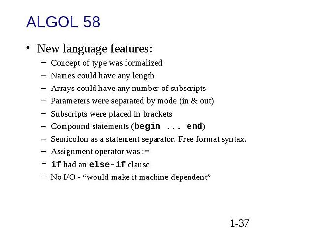 ALGOL 58