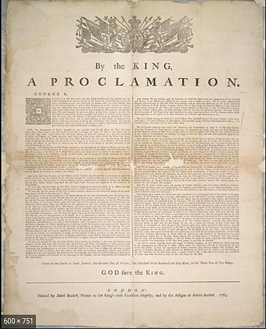 The Proclamation of 1763