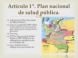 Decreto 3039 del 2007, Propósitos del Plan Nacional de Salud Pública