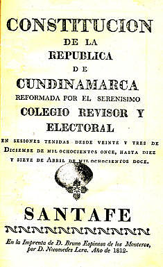 Constitucion de Cundinamarca