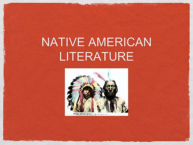 Native American Literature Begins to Flourish