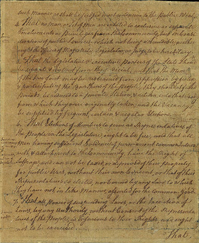 The Virginia Declaration of Rights