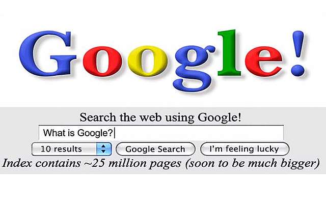 Google desarrolla su primer motor de busqueda indexado