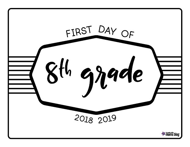 The First Day of 8th Grade