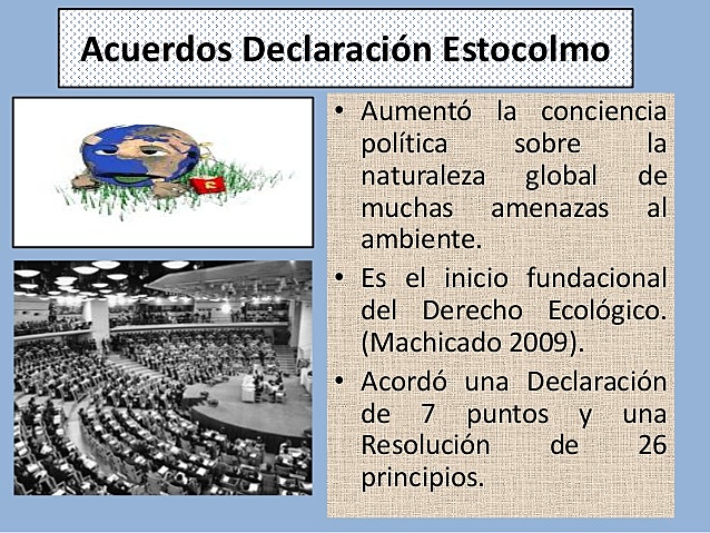 ESTOCOLMO ACOGE LA PRIMERA CONFERENCIA INTERNACIONAL DE NACIONES UNIDAS SOBRE EL MEDI O AMBIENTE