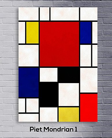Neoplasticismo: Cuadro 1 (Piet Mondrian)