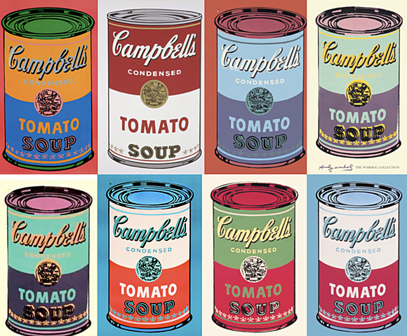 Nueva representación: Campbells - Pop Art (Andy Warhol)