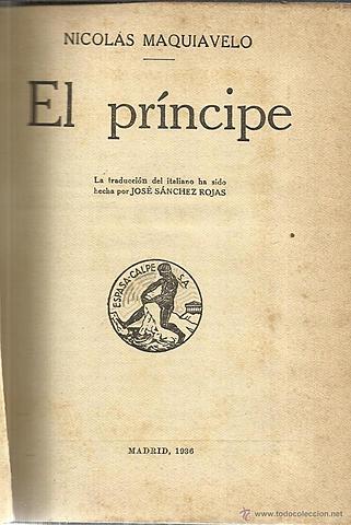 Publicación del Príncipe