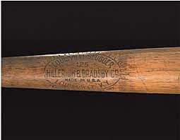 Pete Browning uses the first Louisville Slugger bat.