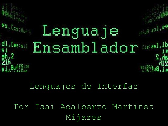 Desarrolo del lenguaje ensamblador