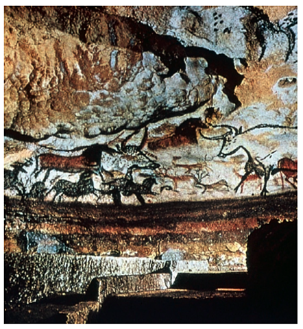 Cave paintings at Lascaux, France.