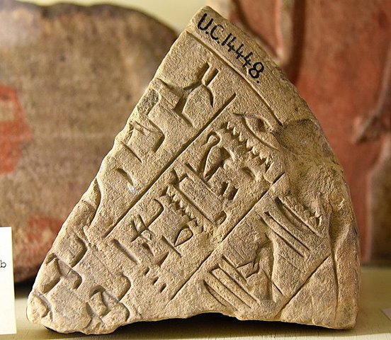 Earliest Egyptian hieroglyphs.