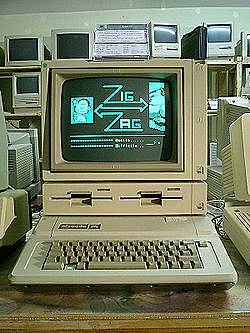 Apple 2E computer at home.