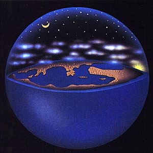 Concepto de que la tierra era un disco plano.