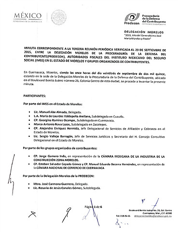 La Cámara de Diputados recibe la minuta