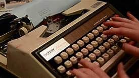 máquina de escrever