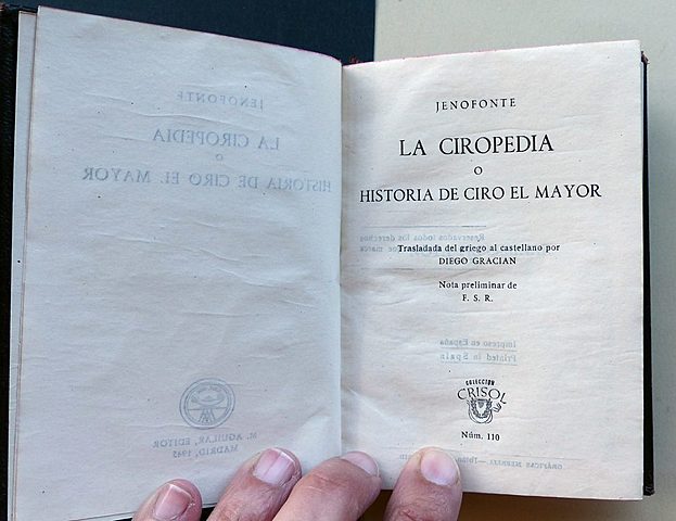 Escritura de la biografiar de Ciro (Ciropedia)