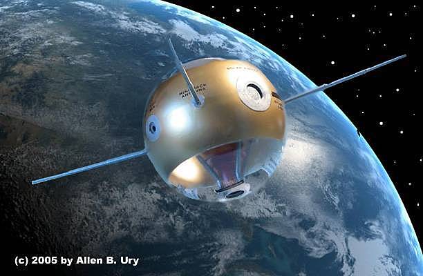 Lanzamiento del satelite sputnik.