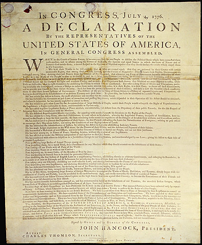 DECLARATION of INDEPENDENCE