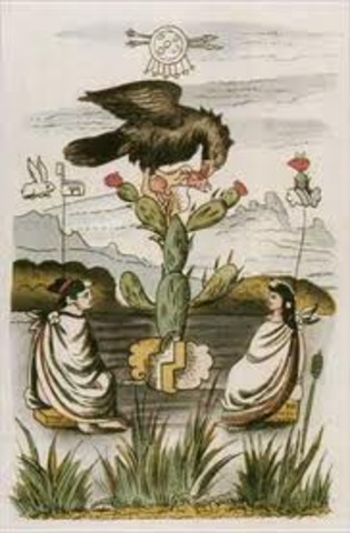 huitzilopochtli comand Aztecs to find new home