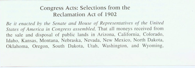 Newlands Reclamation Act of 1902