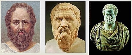 Sócrates, Platón, Aristóteles, Aristófanes