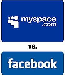Facebook adelanta a My Space como red social lider
