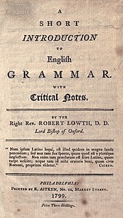 "Short introduction to English Grammar"