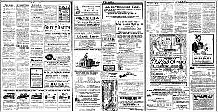 Primeros indicios de publicidad en periódicos de los  Estados Unidos