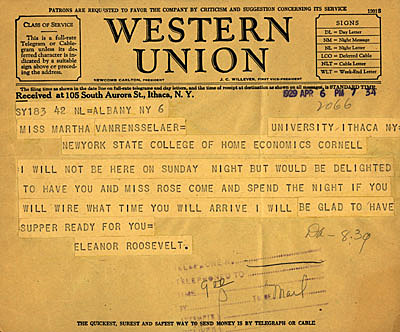 Full-time Home Economics Courses Offered at Cornell