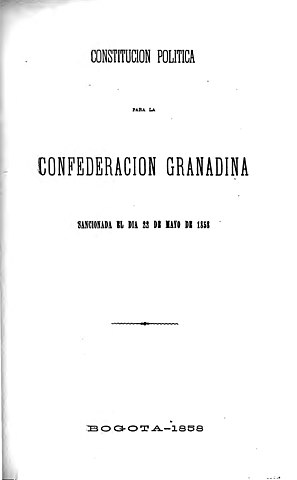 Constitución de la Confederación Granadina