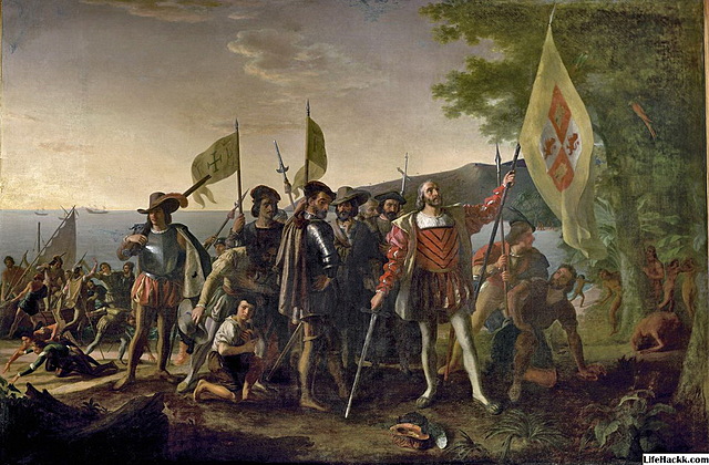 Kolumbus überquert den Antlantik