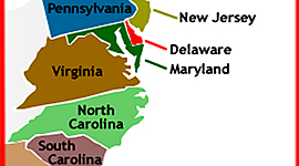Timeline: 13 Colonies