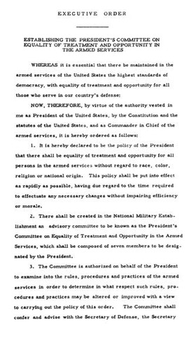 Truman's Executive Orders, 1948