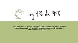 1998 - Congreso de la República. Ley 436