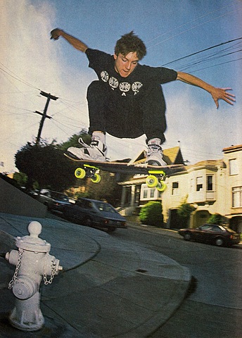 90s skateboard, was mostly preformed in the streets