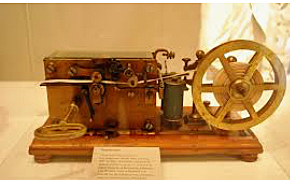 Receptor telegráfico portátil de código morse 1874