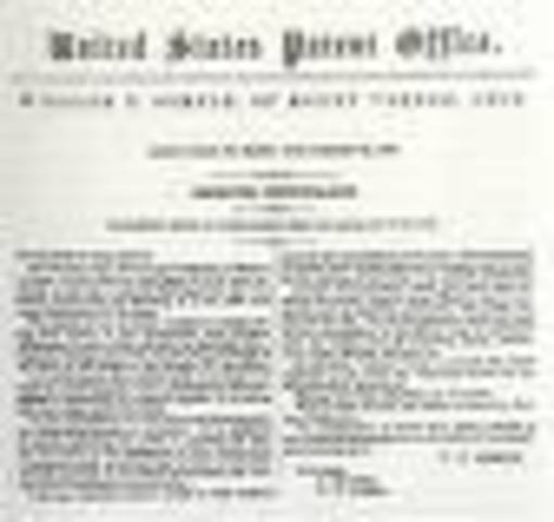 first person to patent a chewing gum