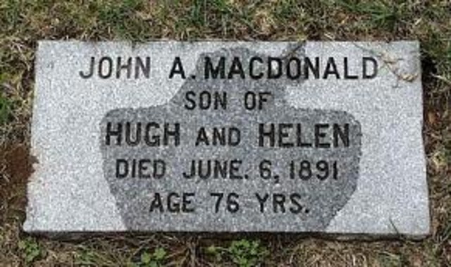Sir John A. Macdonald's death