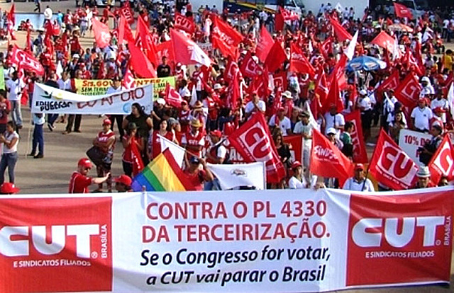 Fuerza sindical en Brasil
