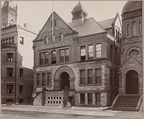 First public school class for children with hearing impairments open in Boston