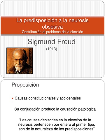 La predisposición a la neurosis obsesiva