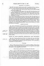 Cooperative Research Act, Public Law No. 83-531