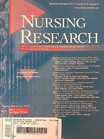 La revista 'NURSING RESEARCH'