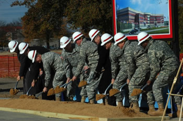 Ground breaking for new Forces Command and Army Reserve Command headquarters at Fort Bragg