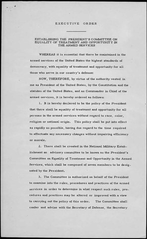 Trumans's Executive Orders