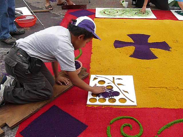 Primera alfombra familiar