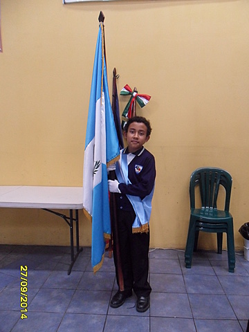 Abanderado en quinto para el seminario de sexto