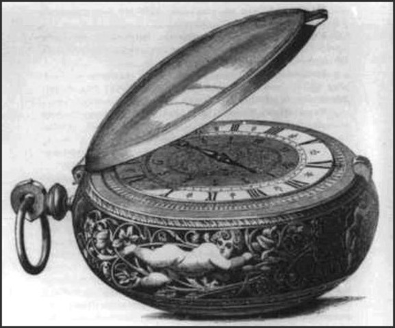 The portable clock was invented